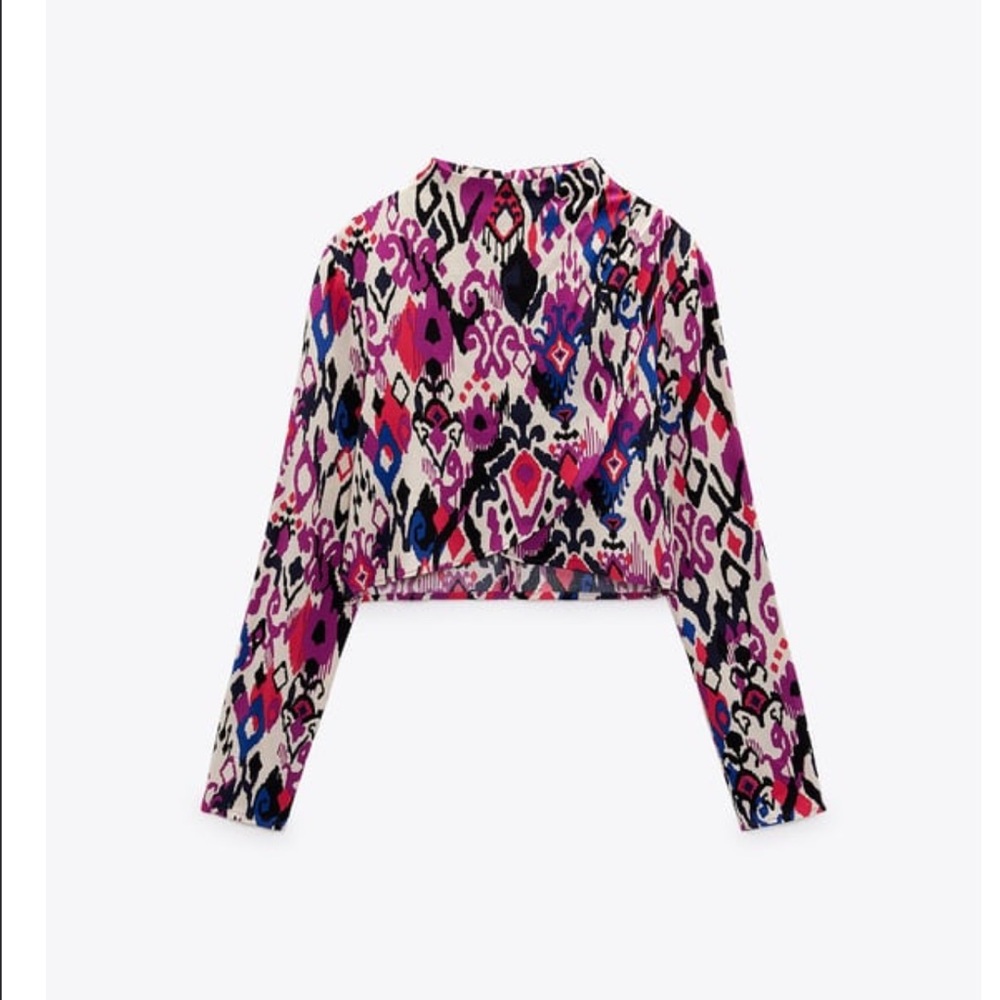 Zara Printed Crop Top